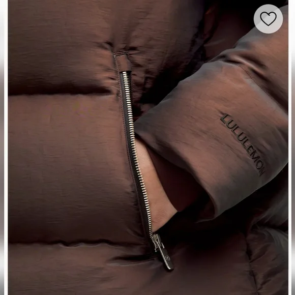 NWT Lululemon Wunder Puff Down Jacket Iridescent Brown Winter Coat Womens Size 6 - Picture 6 of 16